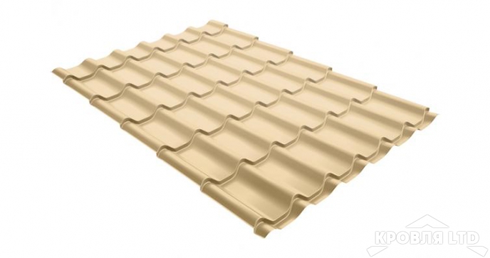 Профиль декоративный  Монтерра, Полиэстер RAL 1014 слоновая кость, толщина 0,4