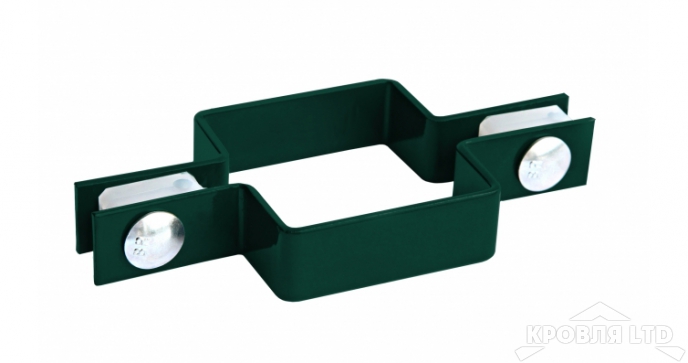 Крепление хомут для Ограждения ГрандЛайн 62х55 RAL 6005 зеленый мох