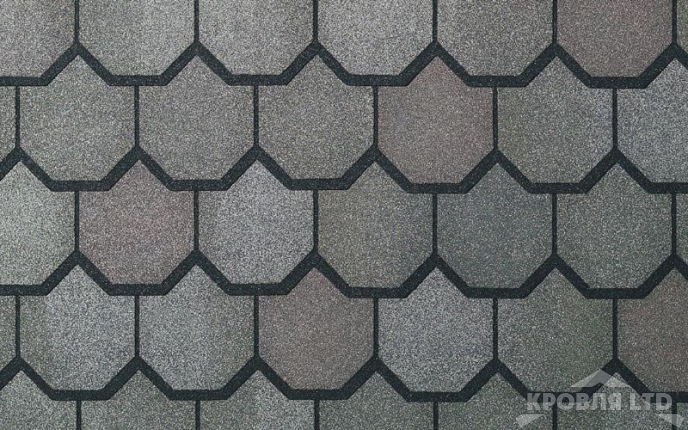 Гибкая черепица Certain Teed коллекция Carriage House Shangle цвет Colonial Slate