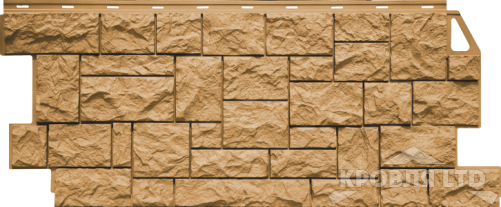 Фасадная панель FineBer Камень Дикий песочный