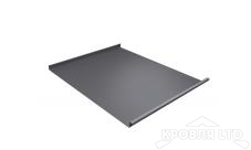 Фальц двойной стоящий, Полиэстер RAL 7004 сигнальный серый, толщина 0,45