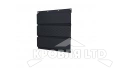 Софит тройной металлический центральная перфорация, Полиэстер RAL 7024 мокрый асфальт, толщина 0,45