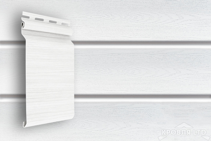 Сайдинг виниловый GL Natural-Брус  Standart Белый  3,0 м