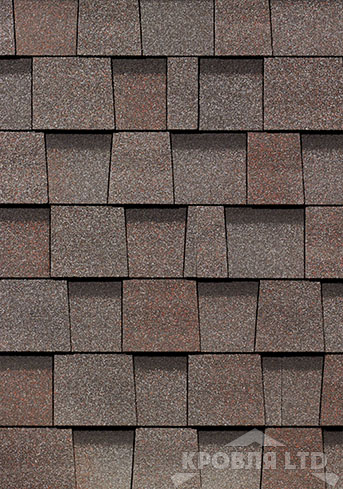 Гибкая ламинированная черепица Дёке серия LUX  Коллекция DRAGON цвет Изюм