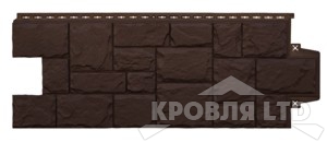 Фасадная панель Grand Line  "Крупный камень" Classic Коричневый