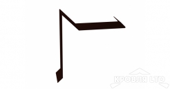 Планка торцевая для мягкой кровли S5, Полиэстер RR 32 темно-коричневый,толщина 0,45