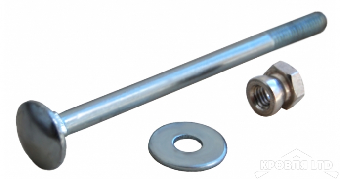 Болт М6х100, шайба, гайка антивандальная, для Ограждения ГрандЛайн RAL 6005 зеленый мох