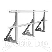 Кровельное ограждение Roofsystems серия ELITE H-1200 40*20, Полиэстер RAL 7004 серый, 3м