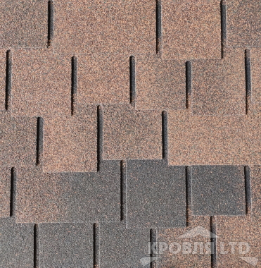 Гибкая черепица Ruflex  серия Премиум коллекция Dranka Premium цвет Медный отлив