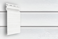 Сайдинг виниловый GL Natural-Брус  Standart Белый  3,0 м