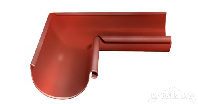 Угол желоба внутренний 90 гр Грендлайн 125 мм RAL 8004 терракота