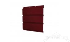 Софит тройной металлический без перфорации, Полиэстер RAL 3005 красное вино, толщина 0,45