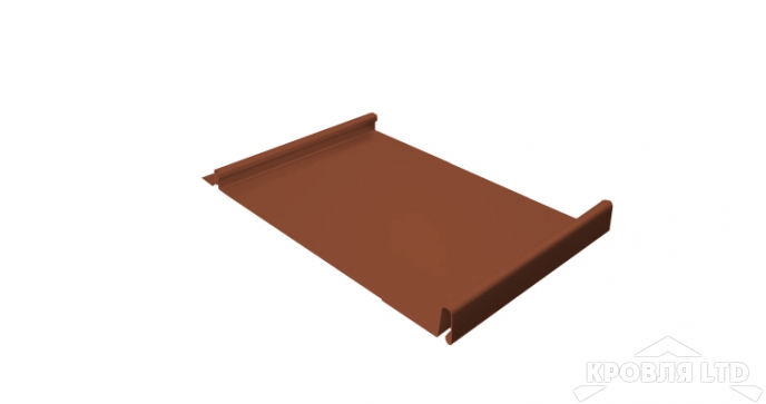 Кликфальц, GreenCoat Pural RR 750 кирпично-красный, толщина 0,5