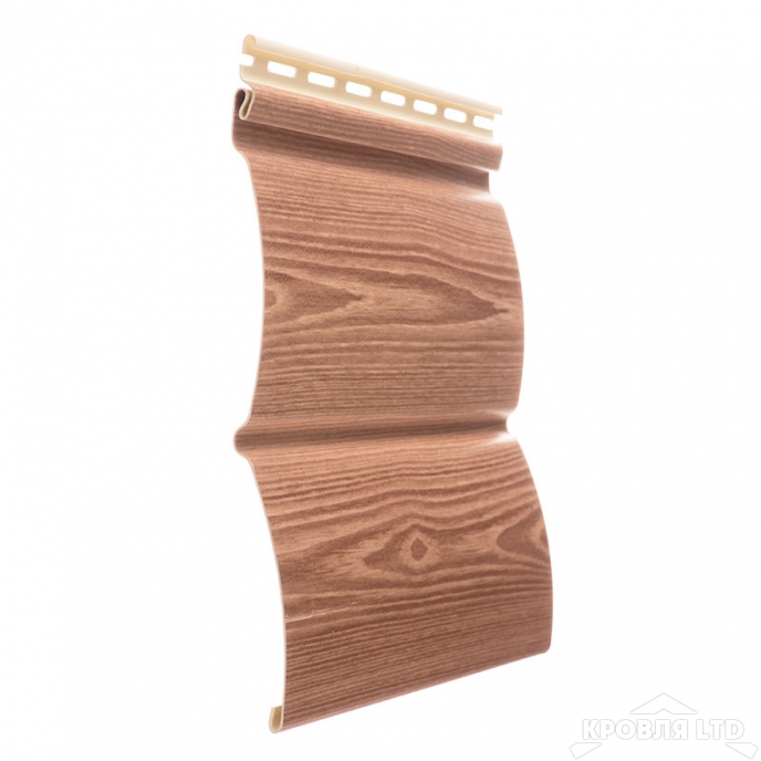 Сайдинг виниловый блок хаус Döcke Lux Монреаль цвет Рябина 3,6 м