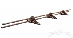 Снегозадержатель для фальцевой кровли Grand Line RAL 8017 3м