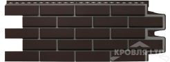 Фасадная панель Grand Line "Клинкерный кирпич"  Design шоколадный со швом RAL 7006