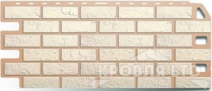 Фасадная панель Альта-Профиль Кирпич белый