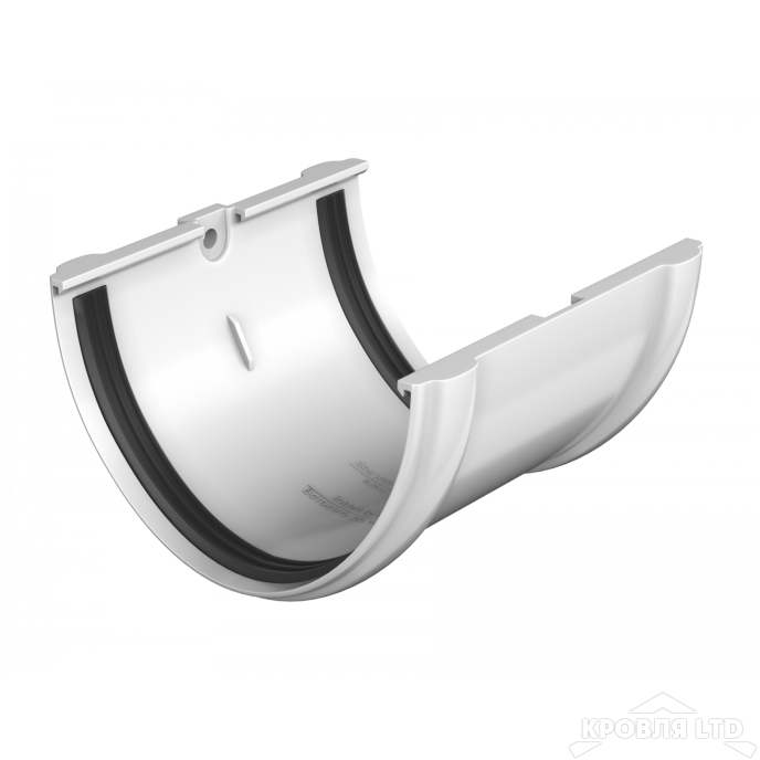 ТН ПВХ D125/82 ММ СОЕДИНИТЕЛЬ ЖЕЛОБА БЕЛЫЙ Rall 9003