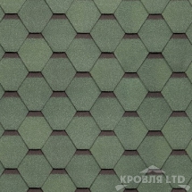 Гибкая черепица Шинглас серия Ультра коллекция Самба цвет Малахит