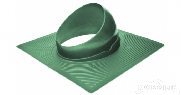 Основание для вентеляционной трубы Krovent Base-VT 125/150 зеленый для гибкой черепицы