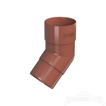 ТН ПВХ D125/82 ММ КОЛЕНО ТРУБЫ 135° КРАСНЫЙ  Rall 8004