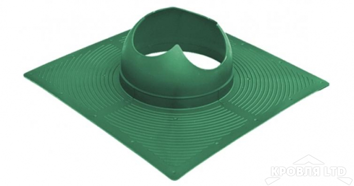 Основание для вентеляционной трубы Krovent Base-VT  110 зеленый для гибкой черепицы