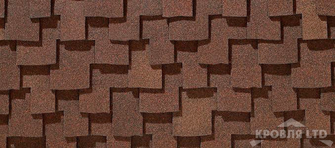 Гибкая черепица Certain Teed коллекция Presidential Shake TL цвет Spanish Tile