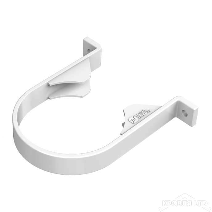 ТН ПВХ D125/82 ММ ХОМУТ ТРУБЫ БЕЛЫЙ Rall 9003