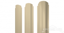 Штакетник П-образный А фигурный 0,45 PE RAL 1015 светлая слоновая кость