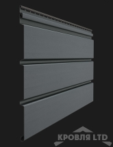 Софит тройной пластиковый без перфорации Döcke Premium цвет графит, 3м