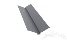 Планка ендовы верхней 105х40х105, Полиэстер RAL 7004 сигнальный серый, толщина 0,45