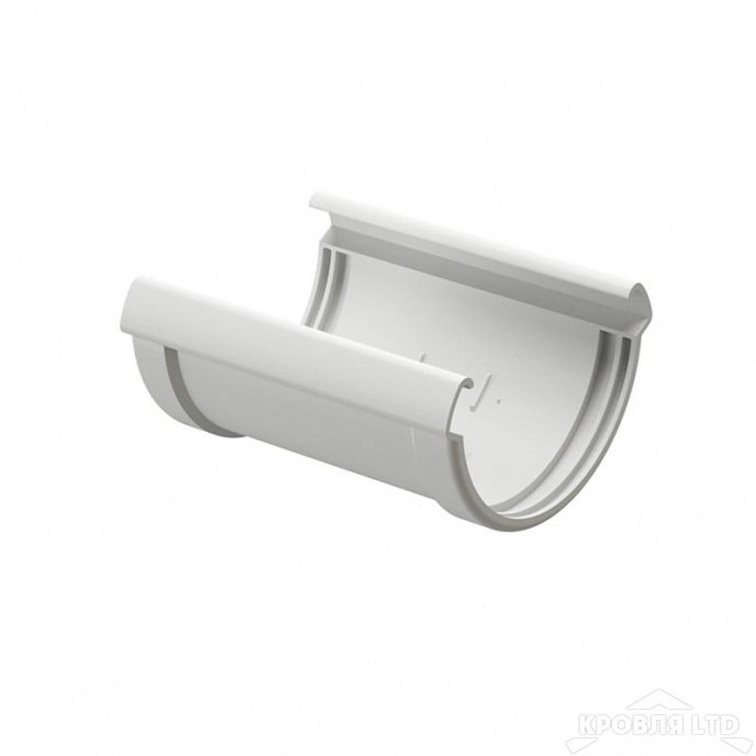 Соединитель желоба для водостока Деке Люкс  пломбир