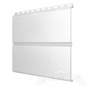 Сайдинг металлический Евробрус, Полиэстер RAL 9003 сигнальный белый, толщина 0,45