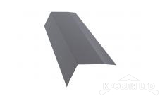 Планка карнизная 100х65, Полиэстер RAL 7004 сигнальный серый, толщина 0,45