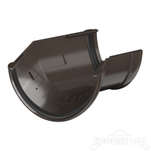 ТН ПВХ D125/82 ММ УГОЛ ЖЕЛОБА 135°  ТЕМНО-КОРИЧНЕВЫЙ  Rall 8019