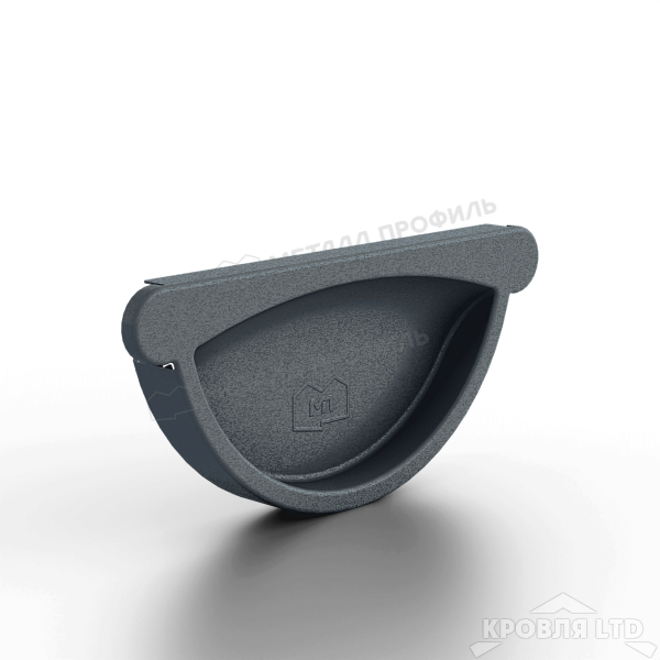 Заглушка желоба МЕТАЛЛ ПРОФИЛЬ Foramina Freeze D125 Grey