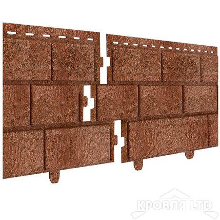 Фасадная панель Ю-ПЛАСТ  "Кирпич" Красный