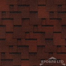 Гибкая черепица Тегола серия Категория КОМФОРТ коллекция San Remo цвет Rosso 402