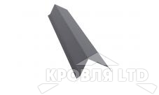 Планка торцевая 80х100, Полиэстер RAL 7004 сигнальный серый, толщина 0,45