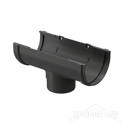 Воронка для водостока Деке Премиум 120/80мм RAL 7024 графит