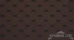 Гибкая черепица Шинглас серия Комфорт коллекция Сальса цвет Каштан