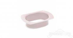 Воронка врезная Vortex 125/90 RAL 9003 белый