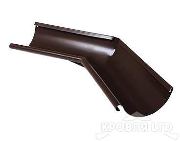Угол желоба внутренний Foramina PUR 135 гр 125 мм RAL 8017 шоколад