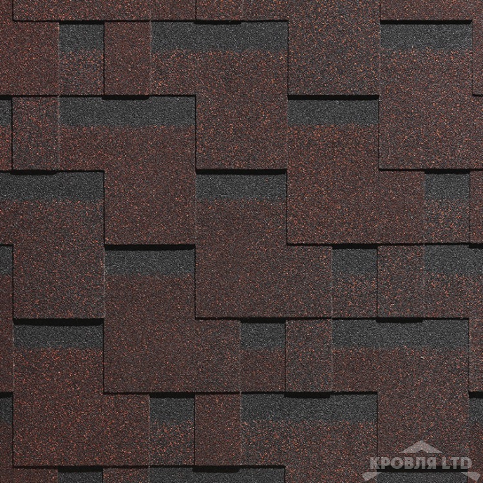 Гибкая черепица Дёке серия  PREMIUM коллекция Генуя цвет Какао