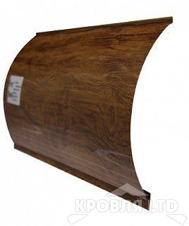 Сайдинг металлический "Одноволновый Венец" под дерево ПИХТА 3D