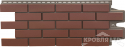 Фасадная панель Grand Line "Клинкерный кирпич" Design Plus корица с темно-бежевым швом