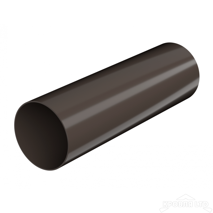 ТН ПВХ D125/82 ММ ТРУБА (1,5 М)  ТЕМНО-КОРИЧНЕВЫЙ  Rall 8019