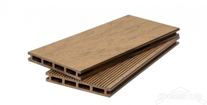 Террасная доска POLIVAN DENPASAR BRUSHING MIX песочный 20*140*2900