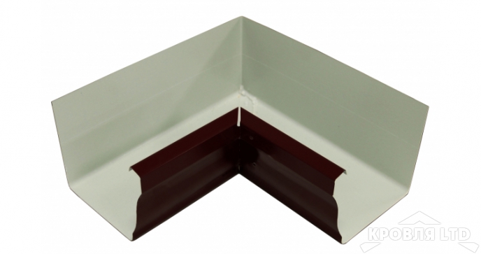 Угол желоба внутренний Vortex 90гр 125мм RR32 темно- коричневый