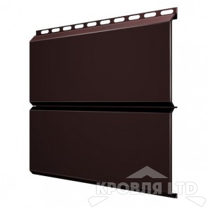 Сайдинг металлический Евробрус, Полиэстер RAL 8017 шоколад, толщина 0,45